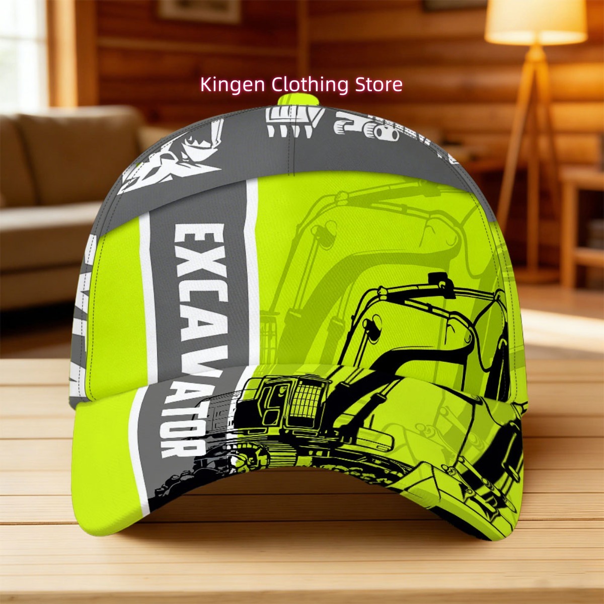 Heavy Equipment Vector - 1 gorra snapback ajustable con estampado