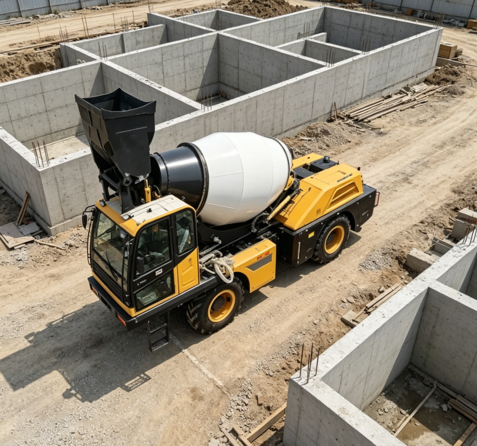 Heavy Equipment Truck - Camión Mezclador de Concreto Autocargable de