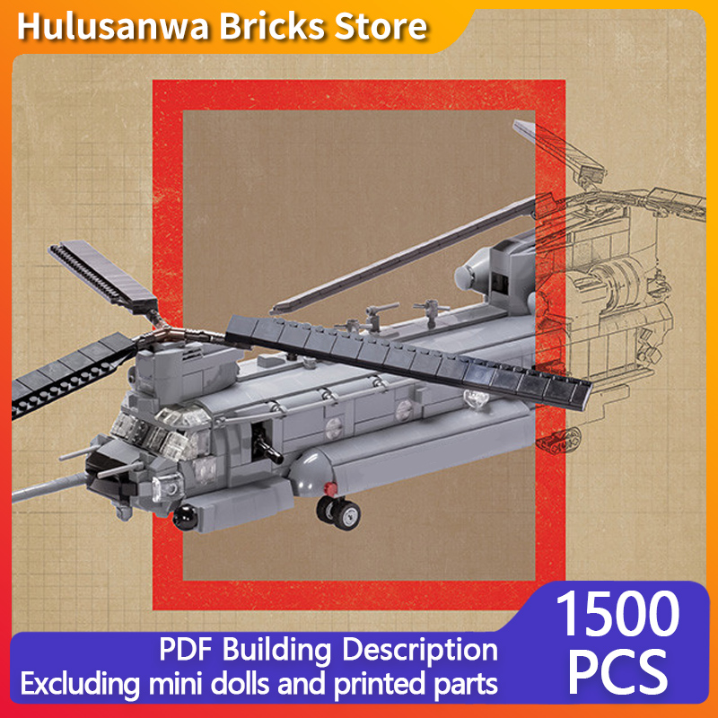 Heavy Equipment Game - Modelo de Helicóptero Pesado MH-47G, Bloques