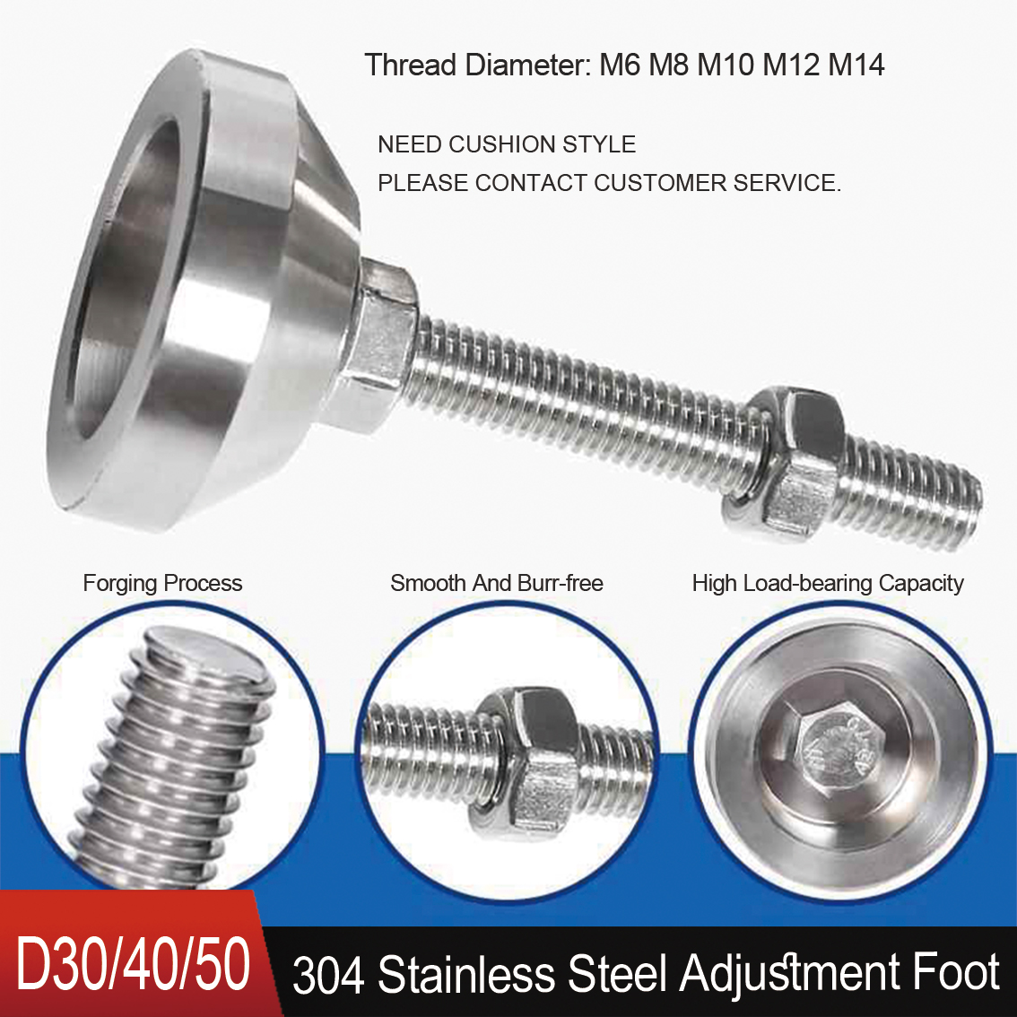 Heavy Equipment Supplies - Pie de pie de alta resistencia