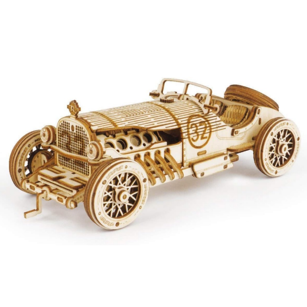 Heavy Equipment Truck - Rompecabezas 3D de Madera Robotime, Coche