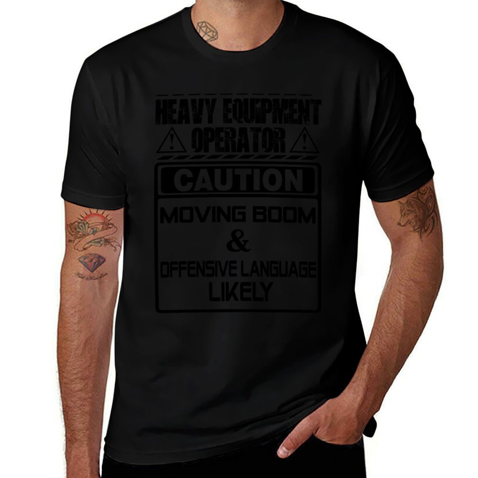 Heavy Equipment Vector - Camiseta deportiva de manga corta con
