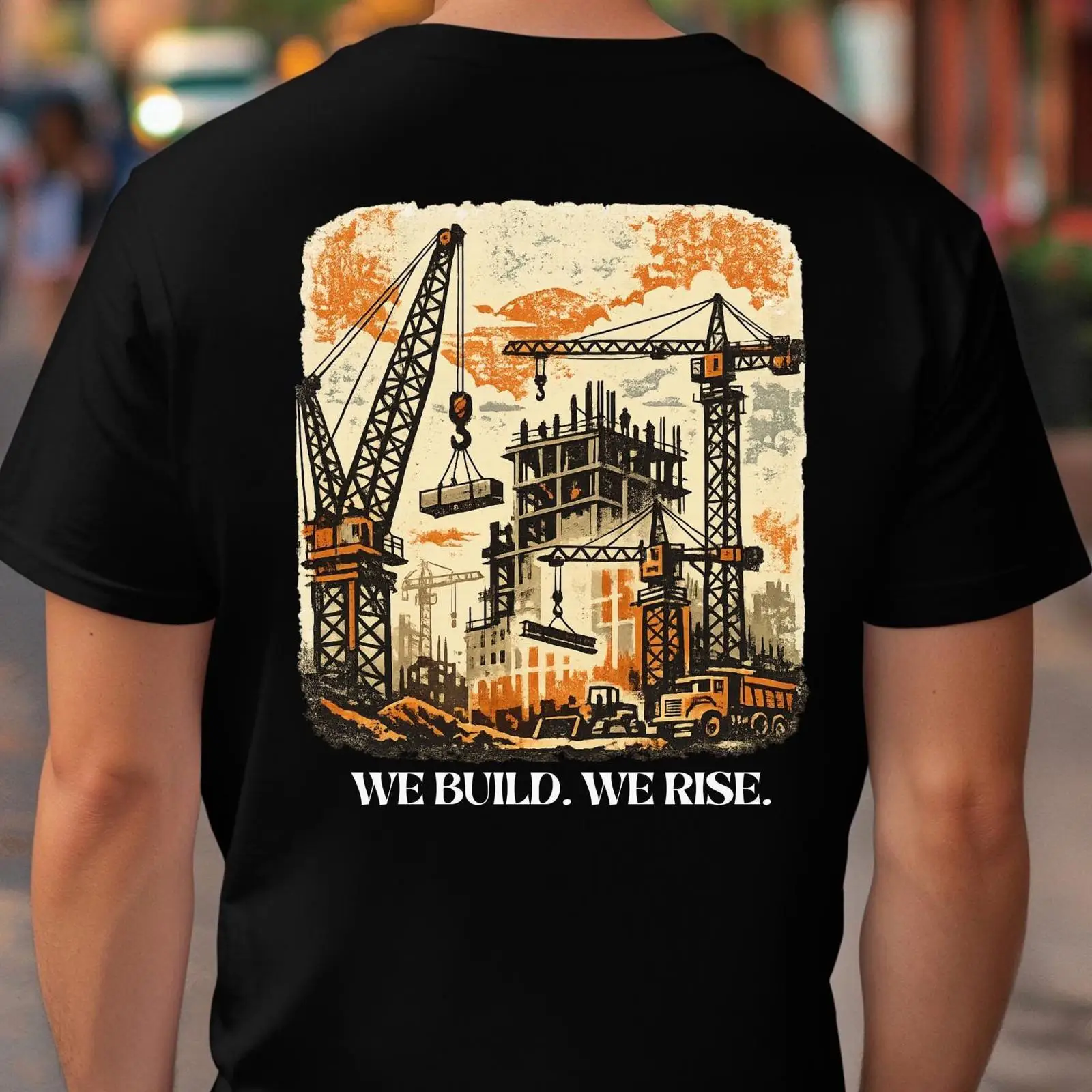 Heavy Equipment Union - Camiseta We Build Rise Construction, Operador