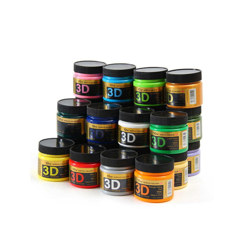 Heavy Equipment Painting - Set de Pintura Acrílica 3D, 100ml,