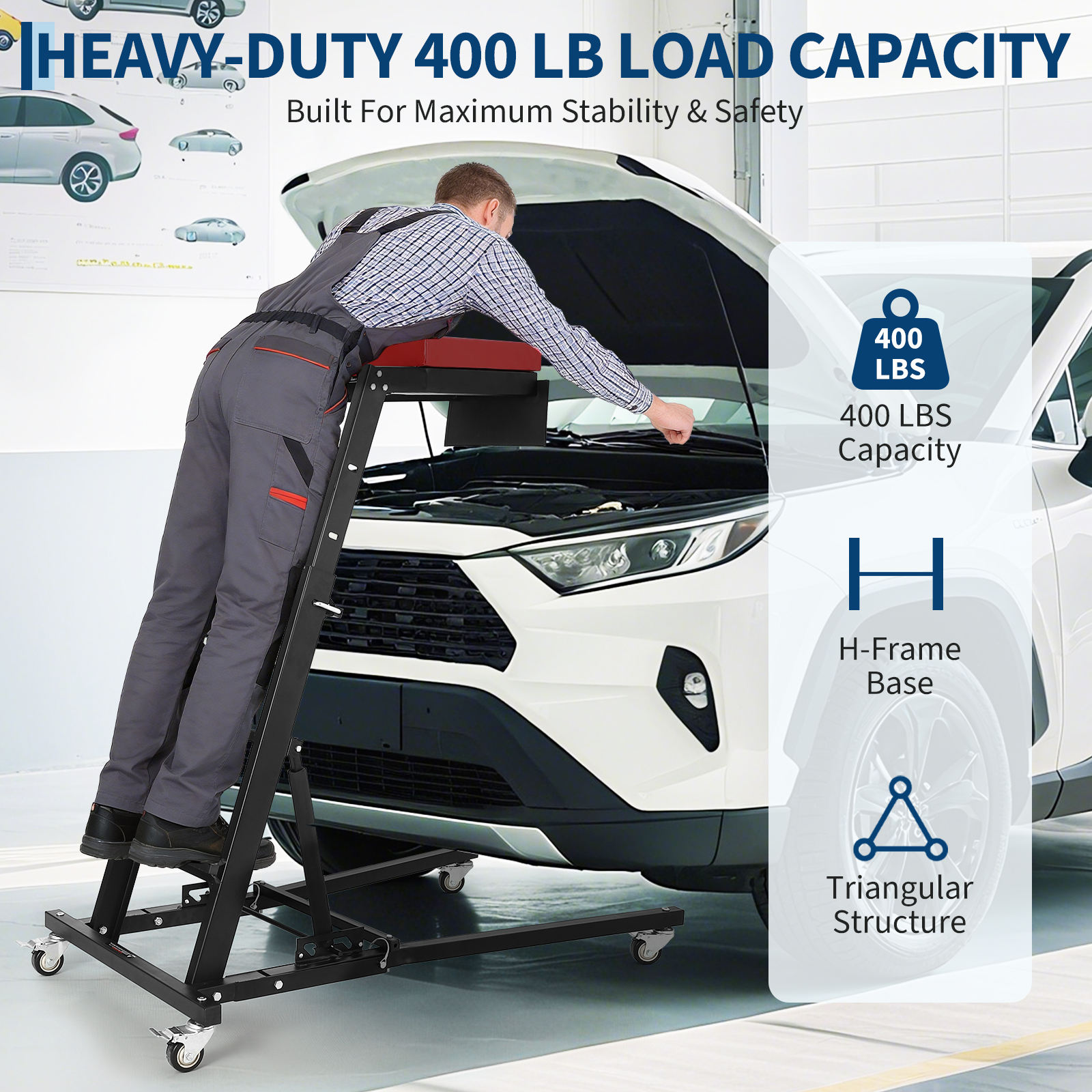 Heavy Equipment Supplies - Plataforma de Trabajo Plegable para Motor,