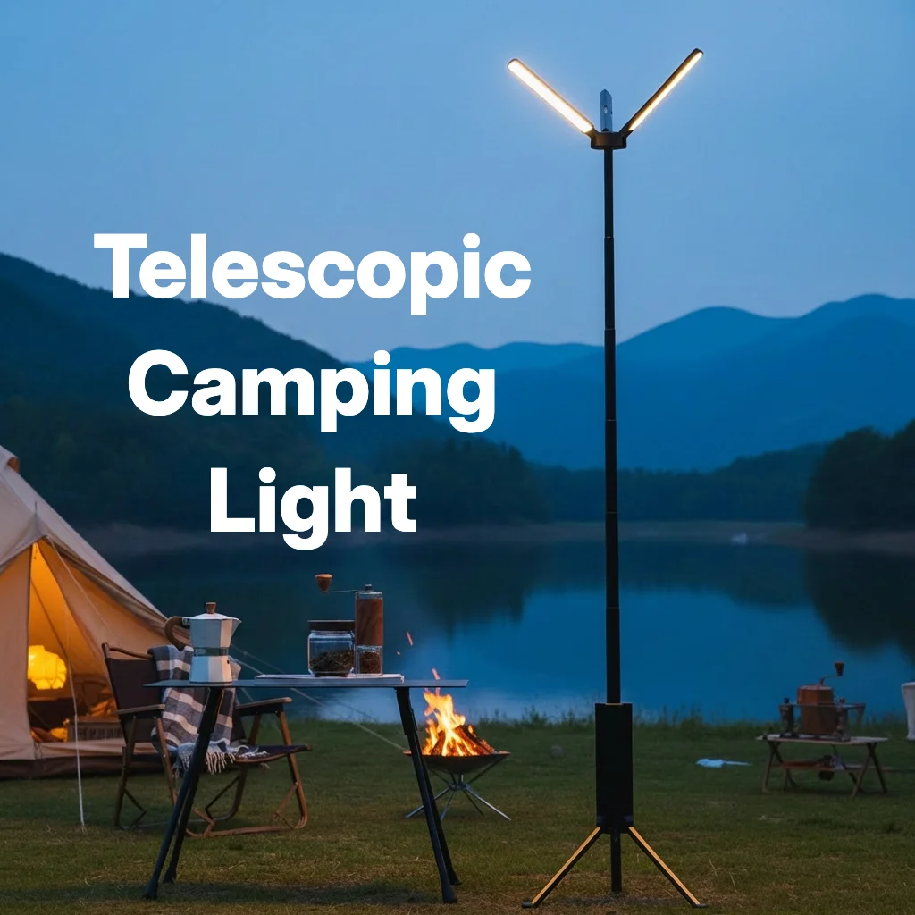 Heavy Equipment Supplies - Lámpara de Camping Telescópica Recargable de
