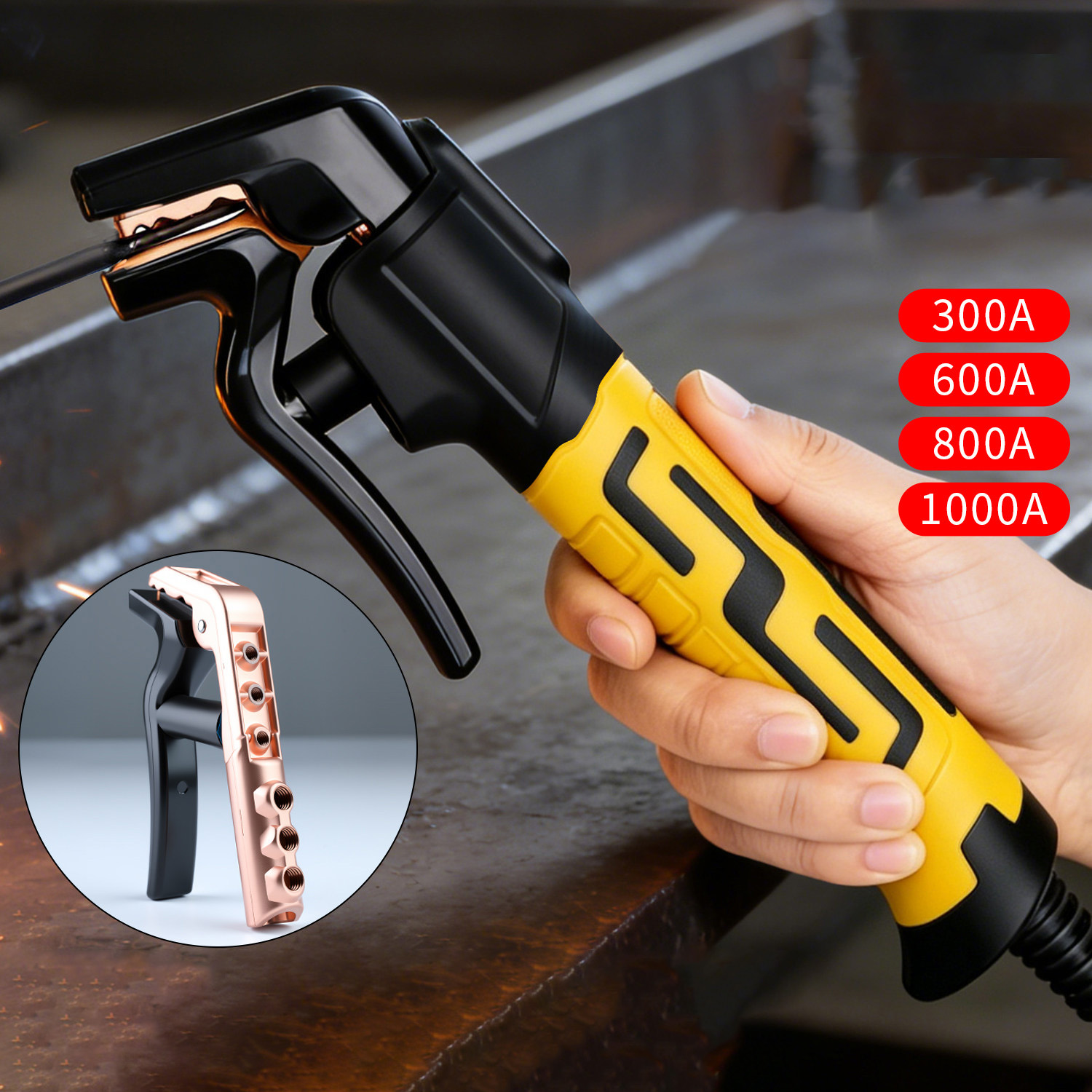 Portaelectrodos de soldadura d - Heavy Equipment Supplies reseña y precio