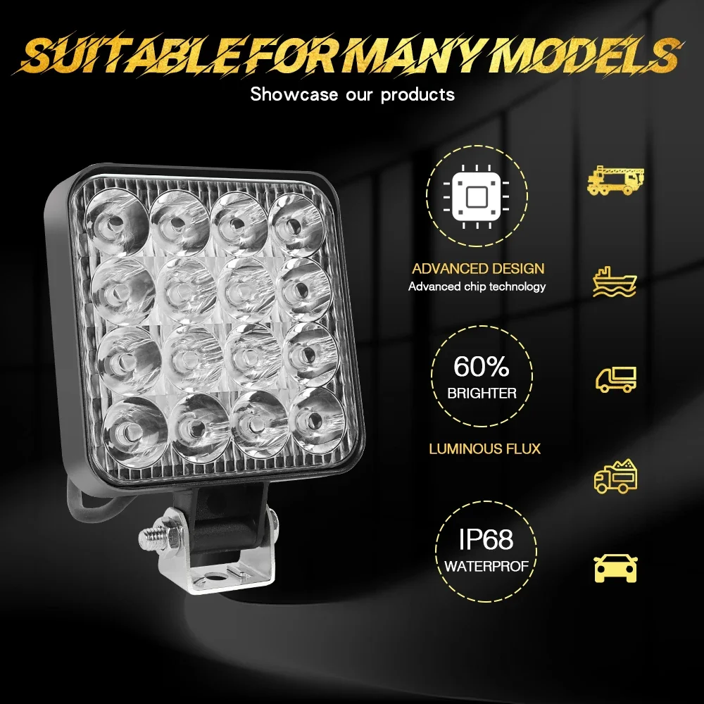 4 luces LED de trabajo de 4 pu - Heavy Equipment Supplies reseña y precio
