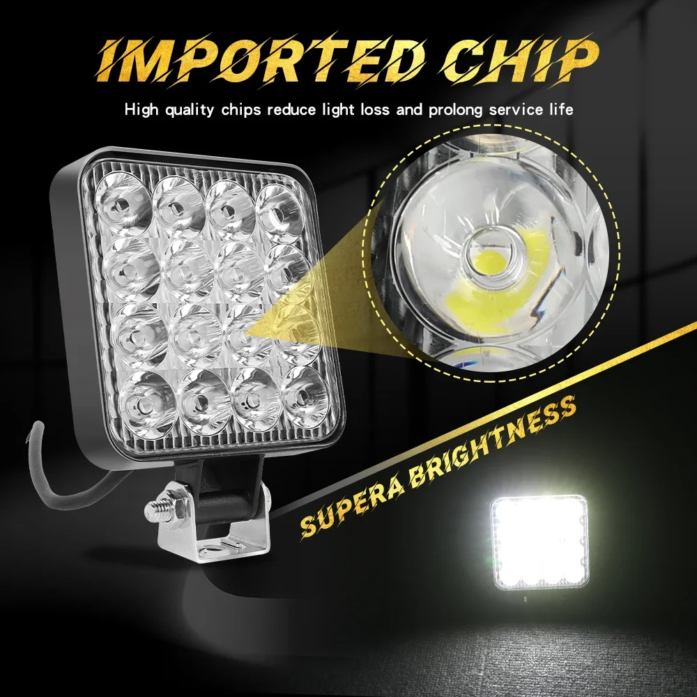 4 luces LED de trabajo de 4 pu - Heavy Equipment Supplies reseña y precio