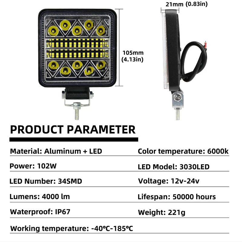 1 Uds. Foco de barra de luz LE - Heavy Equipment Supplies reseña y precio