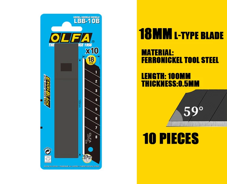 OLFA-cuchillas de repuesto par - Heavy Equipment Blade reseña y precio
