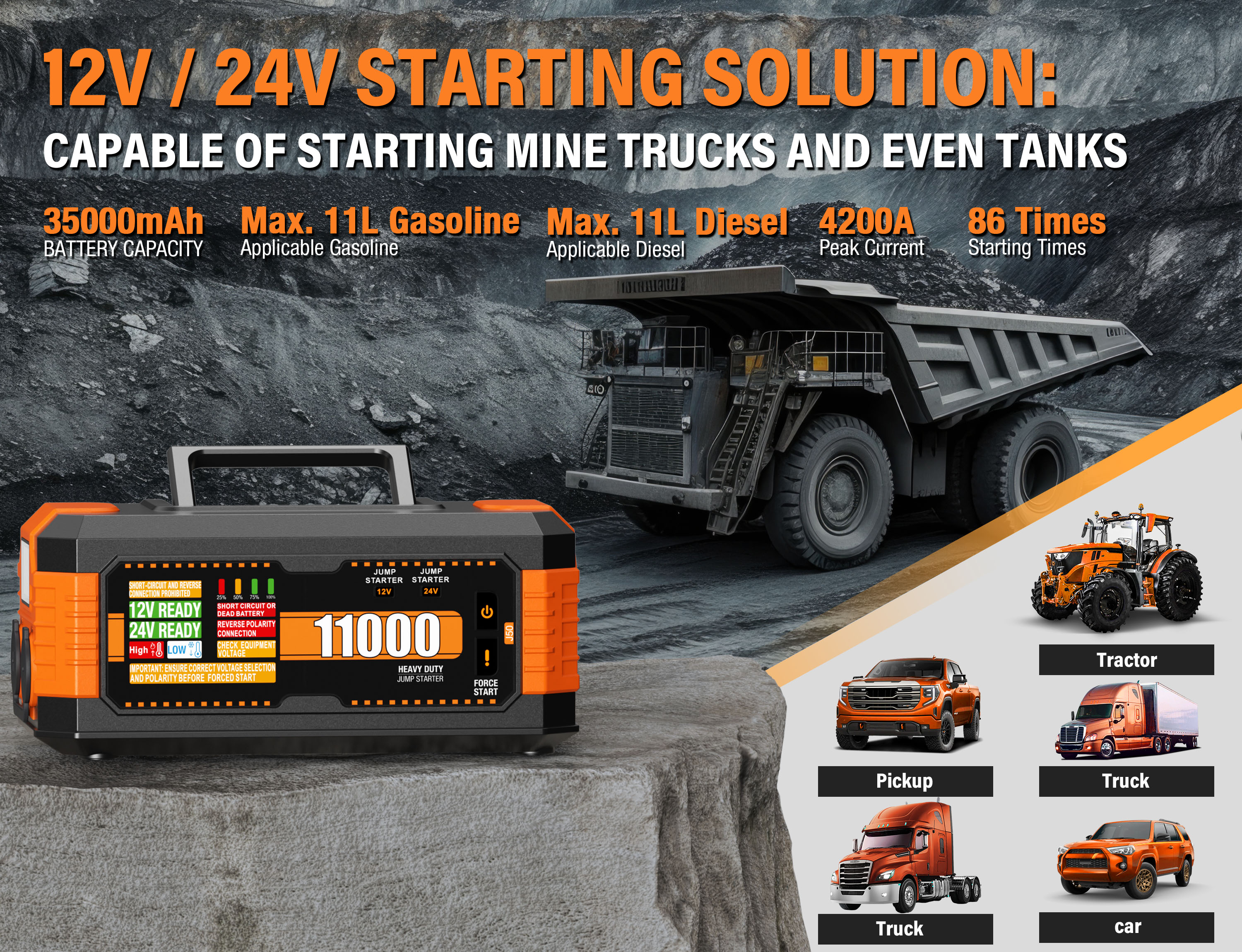 Arrancador de Baterías de Alta - Heavy Equipment Truck reseña y precio